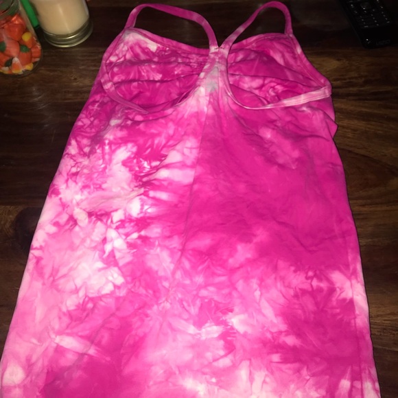Athleta Tops - Pink Tie-Dye Seamless Athleta Tank w/Built in Bra